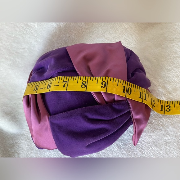 Vintage pink purple fascinator adjustable headband 1950’s rockabilly - Picture 5 of 9